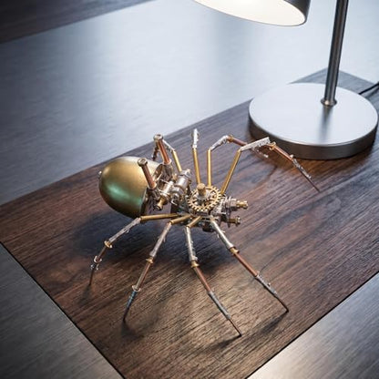 3D Metal Puzzles for Adults Teens-150+Pcs-Mechanical Spider Bee Insect Models-3 Hours to Build-Ideal for Birthday Gifts and Decorations (Mechanical Spider E) - style: Mechanical Spider E