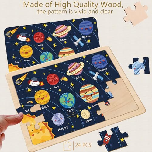 Puzzles for Kids Ages 4-6, 4 Packs 24 Piece - color: Kids Puzzles