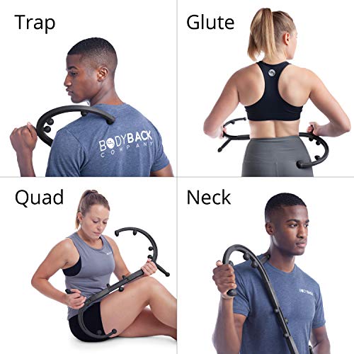 Body Back Buddy Elite Back Massager & Neck Massager for Pain Relief, Black - color: Black, size: Elite Bundle