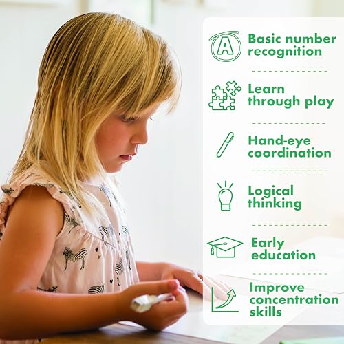 MD CREATIVE Draw & Trace Numbers Educational Toy for Girls & Boys 3-6