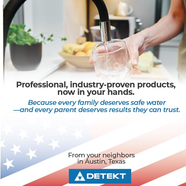 Drinking Water Test Kit, Detekt (USA) DIY for Lead, Bacteria, Mold & pH - size: 1 Water Sample