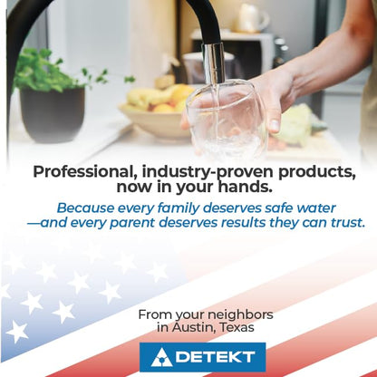 Drinking Water Test Kit, Detekt (USA) DIY for Lead, Bacteria, Mold & pH - size: 1 Water Sample