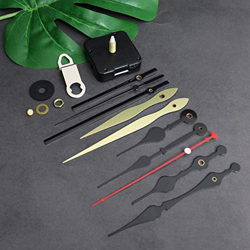 12888 Quartz DIY Wall Clock Movement Mechanism Repair Parts ( Black Hands ) - color: Black Hands