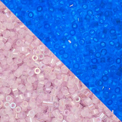 John Bead 25g Cylin Beads Violet Glow in Dark AB 11/0 Glass Cylindrical Seed Beads for Jewelry Bracelets Necklaces Earrings Making Embroidery - color: Violet Glow in Dark AB
