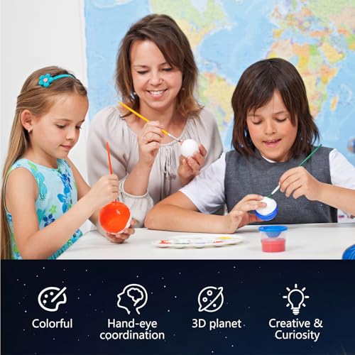 Pllieay Solar System Model Kit, 3D Solar System Kit for Crafts - color: 36pcs 3d Solar System Kit