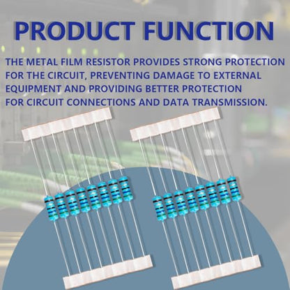 50 Pcs 1W 1% Tolerance 56 Ohm Metal Film Resistor Resistance for DIY Project and Experiments - size: 1W 56Ω