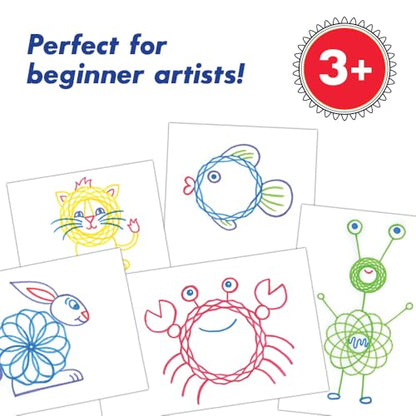 Spirograph Jr. — Jumbo Sized Gears Classic Retro Toy For Spiral Drawing Art Design Toy Kit for Smaller Hands — For Kids Ages 3 and Up - style: Original