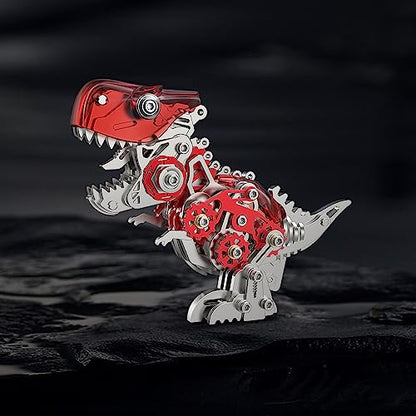 FILASLFT 3D Metal Puzzles for Adults,Dinosaur Model Tyrannosaurus Rex - color: B6-tyrannosaurus Rex-red