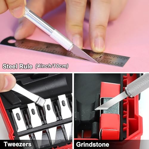 FASTPRO 31-Piece Exacto Knife, Precision Hobby Knife Kit for Art Crafts