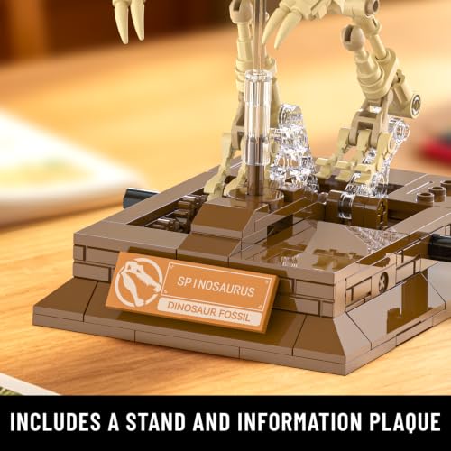 Spinosaurus Dinosaur Fossil Building Set, Mechanical Dino Skeleton Modelxc - color: Spinosaurus