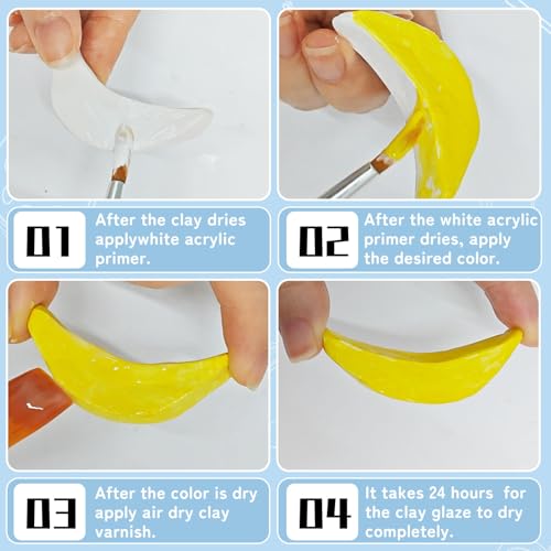 100ml Air Dry Clay Glaze, Protect Clay Surfaces,Delivers Matte Glaze Effect - size: 100ml Matte
