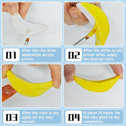 100ml Air Dry Clay Glaze, Protect Clay Surfaces,Delivers Matte Glaze Effect - size: 100ml Matte