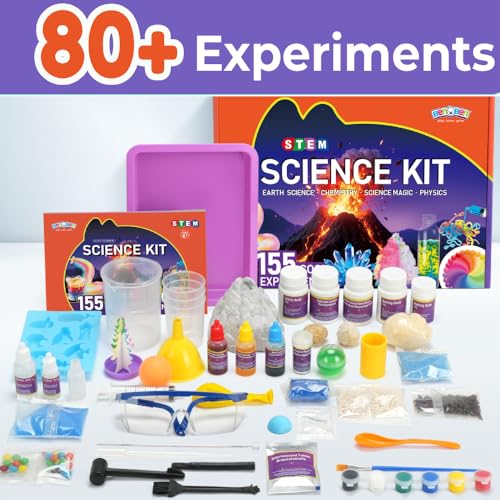 BenBen Science Kit for Kids Age 8-10, 80 Experiments Set, Birthday Gift
