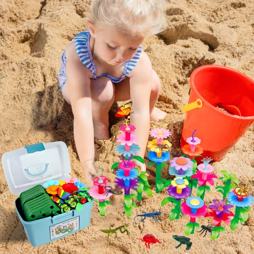 Birthday Toys Gifts for 2 3 4 5 6 Years Toddler Girls, Insect Flower Garden - style: Insect Flower Garden