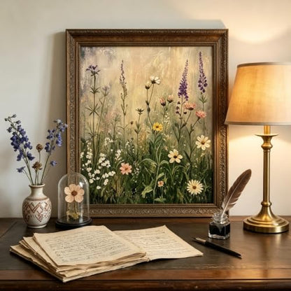 5D Wildflower Floral Diamond Art kits for Adults Beginners 13.8x13.8inch - color: KM1311-1