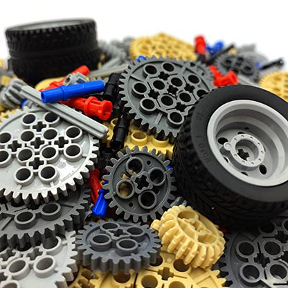 Technical Parts Gears Axle Pin Connectors Building Brick Pieces Sets
