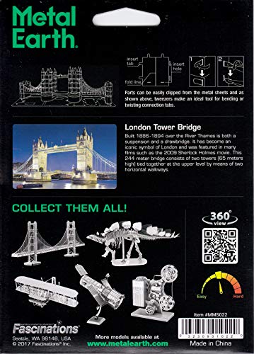 Fascinations Metal Earth London Tower Bridge 3D Metal Model Kit