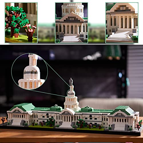 Capitol Building Model Set, Gift Architecture 3630pcs Micro Blocks - color: Capitol Building Model