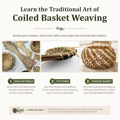 Coiled Pine Needle Basket Weaving Kit