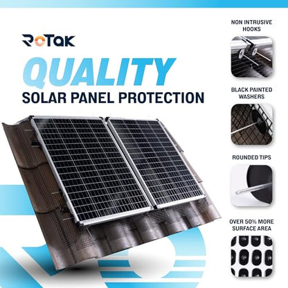 Rotak Critter Guard, 6"x100' Solar Panel Bird Prevention Roll Kit, 60 Clips - size: 6" x 100' with 60 fastener clips