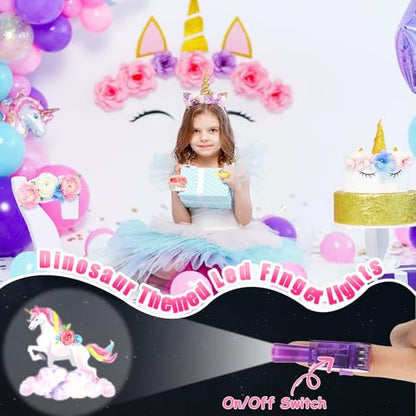 CHUNNIN 36 Pcs Unicorn LED Finger Lights Glow in Dark Party Favors - style: Unicorn