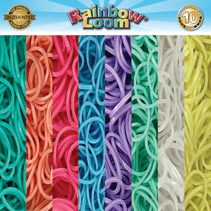 Rainbow Loom Treasure Box Pastel Edition - 8,000 Rubber Bands & 2 Happy - style: Pastel