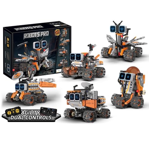 5-in-1 STEM RC Robot Building Kit, Age 5-7, 8-13, 14+ Years