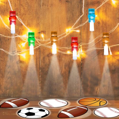 CHUNNIN 36 Pcs Sports LED Finger Lights Glow in Dark Party Favors - style: Sports