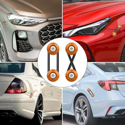 BFXM Universal Bumper Clips, Front Rear Bumper Quick Release Kit - color: Orange, size: 2set