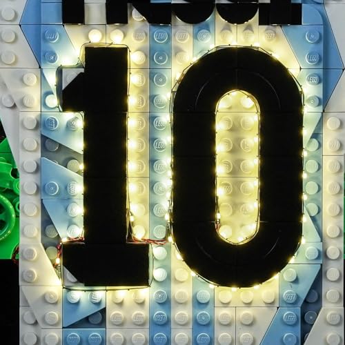 LED Lighting Compatible with LEGO 43018 Lionel Messi Celebration - JUST Lights,RC Light Kit Compatible with LEGO 43018,NOT Included The Model