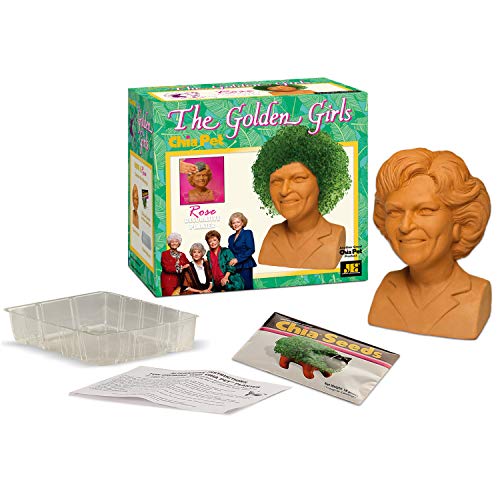 Chia Pet Golden Girls Rose Terracotta Planter with Seed Pack - style: Golden Girls - Rose