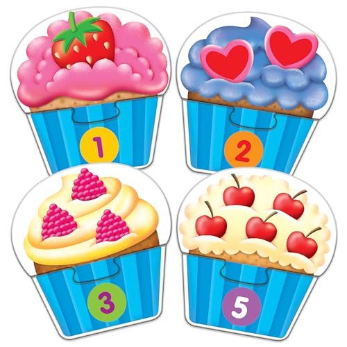 The Learning Journey: My First Match It - Counting Cupcakes- 15 Piece Self-Correcting Matching Puzzles - First Learning Toys for Toddlers 2-5 - Award Winning Toys - size: 15 pieces, style: Modern