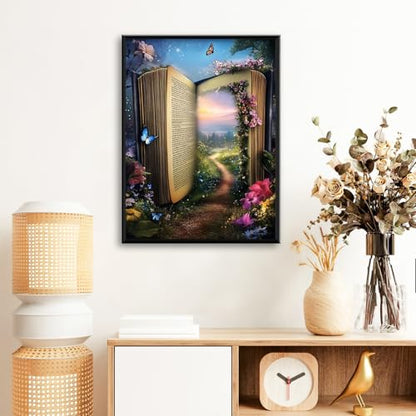 Magic Book Diamond Art Kits for Adults Beginners 12x16 in, DIY Craft Gift - color: DP-US09