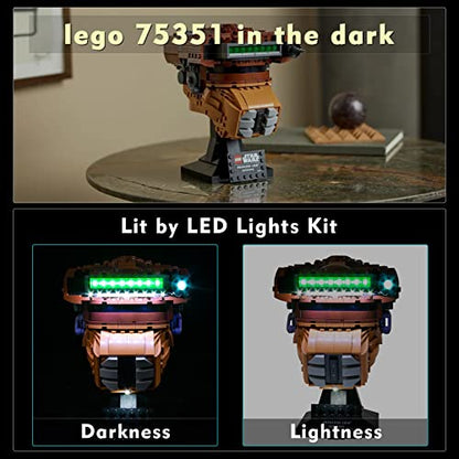 VONADO LED Light Kit Compatible with Lego Princess Leia (Boushh) Helmet 75351, DIY Lights Compatible with Princess Leia Lego Helmet (NO Model), Creative Decor Lighting Compatible with Lego Helmet 2023 - style: Light Compatible with Lego Princess Leia Bous