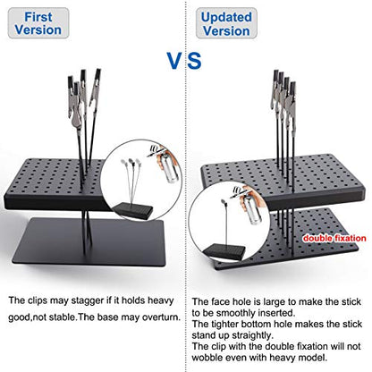 GJJC09B 1PC Painting Stand Base and 20PCS Alligator Clip Stick Set Modeling Tools for Airbrush Hobby Model Parts New - style: 1PC