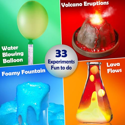 UNGLINGA 33 Experiments Science Kit for Kids - style: science kit with 33 experiments