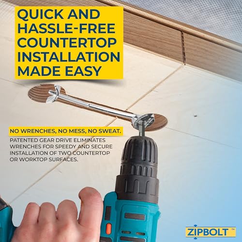Zipbolt Joint Connector for Countertops and Butcher Blocks, 10 Pack, 10.600