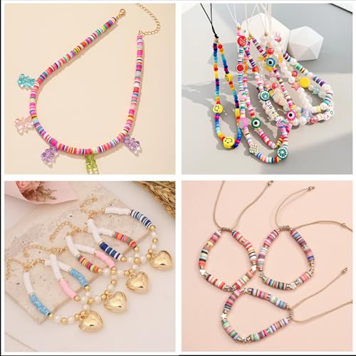 6mm Polymer Clay Beads for Bracelets Making 1000PCS - color: Lavender