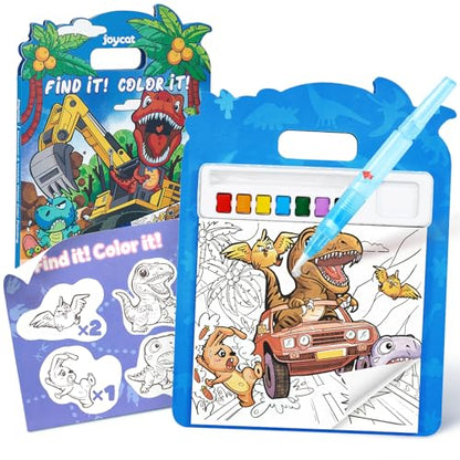 JoyCat Find & Color Paint with Water Coloring Books for Toddlers - style: Dinosaurs