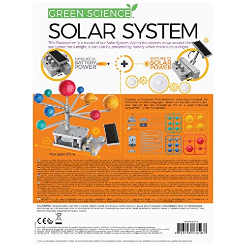 4M Green Science Rotating Solar System Kids Science Kit - style: Rotating Solar System