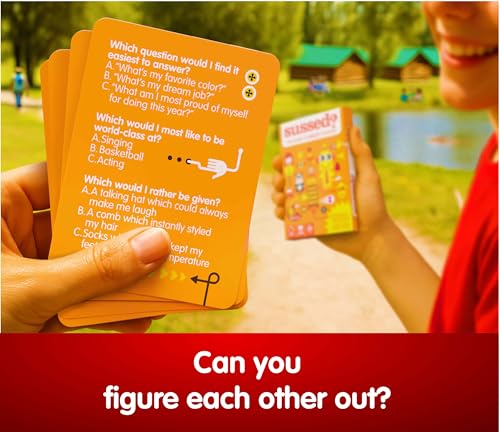 SUSSED The Wacky ‘What Would You Do’ Social Card Game - Age 7+, 2-8 Players - color: Oddball Orange (Silly Goofy Stuff Theme)