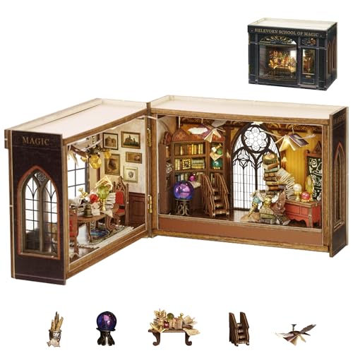 Flever Dollhouse Miniature DIY House Kit Creative Room with Furniture for Romantic Valentine's Gift (Magical Fate) - color: Magical Fate