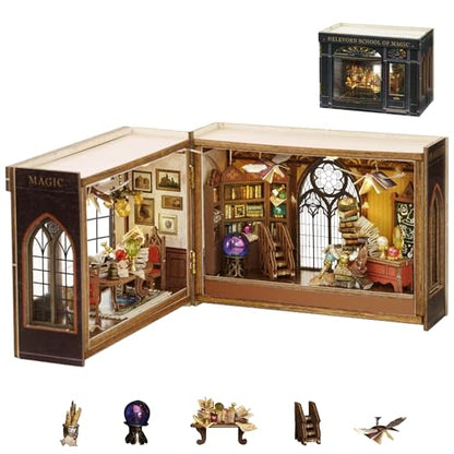 Flever Dollhouse Miniature DIY House Kit Creative Room with Furniture for Romantic Valentine's Gift (Magical Fate) - color: Magical Fate