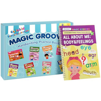 Golinkid Magic Grooved Writing Practice, grooved Handwriting Practice