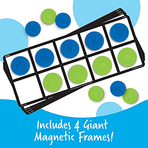 Learning Resources Giant Magnetic Ten Frame Set - style: GIANT MAGNETIC TEN-FRAME SET