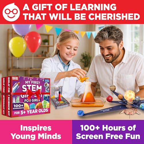 Doctor Jupiter My First STEM Gift Set for Girls Ages 5+, Birthday Gift - style: My First STEM Gift Set for Girls: 5+