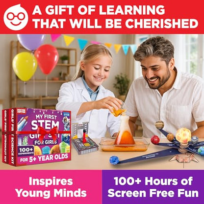 Doctor Jupiter My First STEM Gift Set for Girls Ages 5+, Birthday Gift - style: My First STEM Gift Set for Girls: 5+