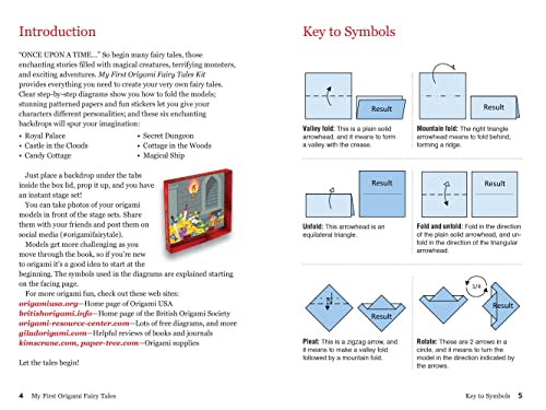 My First Origami Fairy Tales Kit: Paper Models of Knights, Princesses, Dragons, Ogres and More! (includes Folding Sheets, Easy-to-Read Instructions, Story Backdrops, 85 stickers) (Tuttle Specials)