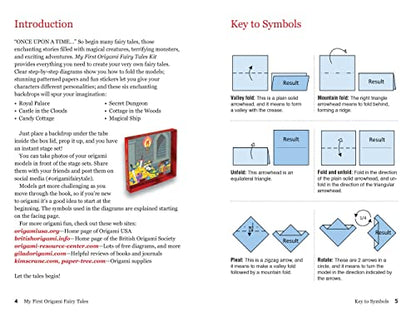 My First Origami Fairy Tales Kit: Paper Models of Knights, Princesses, Dragons, Ogres and More! (includes Folding Sheets, Easy-to-Read Instructions, Story Backdrops, 85 stickers) (Tuttle Specials)