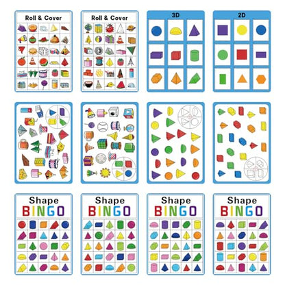 100 Pcs 3D Shapes for Teaching - Light Table Toys